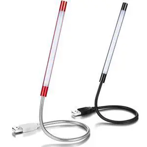 2 Pcs USB LED Gooseneck Light for Laptop Keyboard,Red | Flexible Neck for Computer Desk Reading, Touch Dimmable Control, Clip On Design for Notebook, Portable Night Typing Lamp 2 Pcs USB LED Gooseneck Light for Laptop Keyboard,Red | Flexible Neck for Computer Desk Reading, Touch Dimmable Control, Clip On Design for Notebook, Portable Night Typing Lamp