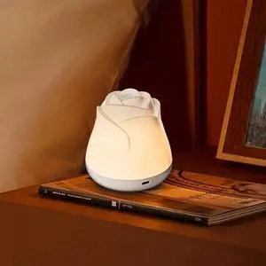 Rose Night Table Light 3 Brightness Touch Control Bedside Lamp | Dimmable LED Bedside Lamp, Portable Table Uplights Gift for Men Women Teens Kids Children Sleeping Aid(1 Pack) Rose Night Table Light 3 Brightness Touch Control Bedside Lamp | Dimmable LED Bedside Lamp, Portable Table Uplights Gift for Men Women Teens Kids Children Sleeping Aid(1 Pack)
