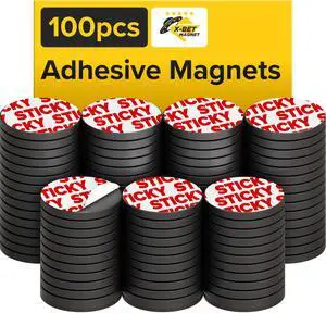 Sticky Flexible Adhesive Magnets for Crafts, 0.8"x0.08" (20x2mm), 100 pcs | Flexible Sticky Magnetic Dots for Office & School Supplies, Whiteboard, Crafts, Fridge, School Projects & Classroom Decor Sticky Flexible Adhesive Magnets for Crafts, 0.8"x0.08" (20x2mm), 100 pcs | Flexible Sticky Magnetic Dots for Office & School Supplies, Whiteboard, Crafts, Fridge, School Projects & Classroom Decor
