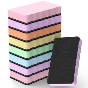 Dry Erase Board Erasers, 4" x 2" Magnetic Whiteboard Erasers 8 Pack | Reusable Dry Erase Cleaning Pads with Strong Magnet for Office, Home, Classroom and Chalkboard Use, Teacher Supplies Dry Erase Board Erasers, 4" x 2" Magnetic Whiteboard Erasers 8 Pack | Reusable Dry Erase Cleaning Pads with Strong Magnet for Office, Home, Classroom and Chalkboard Use, Teacher Supplies