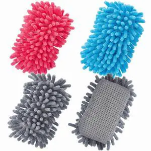 4 Pcs 5" x 3" Dry Erase Eraser, Gray, Blue and Pink | Microfiber Shag Washable Whiteboard Erasers for Markers and Chalk, Reusable Board Cleaners, Classroom Office Home Use 4 Pcs 5" x 3" Dry Erase Eraser, Gray, Blue and Pink | Microfiber Shag Washable Whiteboard Erasers for Markers and Chalk, Reusable Board Cleaners, Classroom Office Home Use