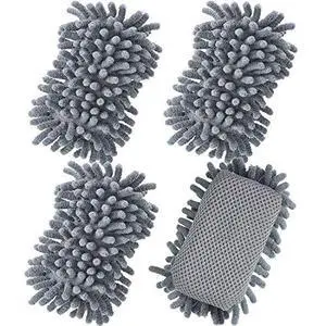 4 Pcs 5" x 3" Dry Erase Eraser, Gray | Microfiber Shag Washable Whiteboard Erasers for Markers and Chalk, Reusable Board Cleaners, Classroom Office Home Use 4 Pcs 5" x 3" Dry Erase Eraser, Gray | Microfiber Shag Washable Whiteboard Erasers for Markers and Chalk, Reusable Board Cleaners, Classroom Office Home Use