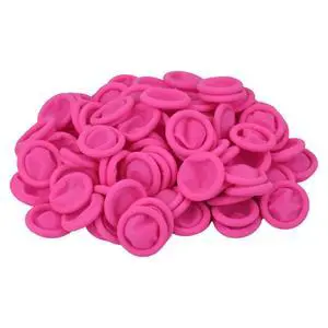 200 Pcs Finger Cots, Disposable Finger Protectors, Latex Anti-Static Finger Tip Rubber Protect Keeping Dressing Dry and Clean (Medium, Pink) 200 Pcs Finger Cots, Disposable Finger Protectors, Latex Anti-Static Finger Tip Rubber Protect Keeping Dressing Dry and Clean (Medium, Pink)