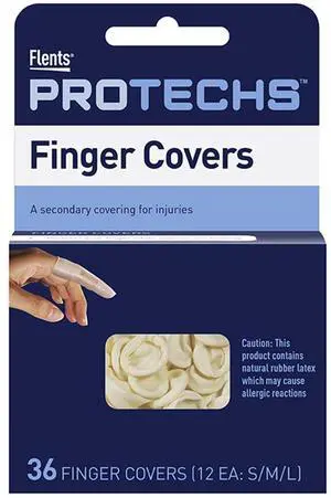 First Aid Finger Cots, Protect Finger During Healing, Cover Cuts & Injuries, Durable & Comfortable Barrier Gloves for Wound Care and Hygiene, Disposable, Latex, 36 Count First Aid Finger Cots, Protect Finger During Healing, Cover Cuts & Injuries, Durable & Comfortable Barrier Gloves for Wound Care and Hygiene, Disposable, Latex, 36 Count