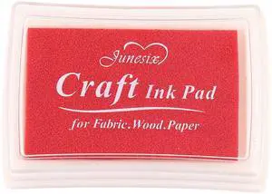 Craft Stamp Ink Pad for Paper Wood Fabric 15 Colors Available for Rubber Stamps (Red) Craft Stamp Ink Pad for Paper Wood Fabric 15 Colors Available for Rubber Stamps (Red)