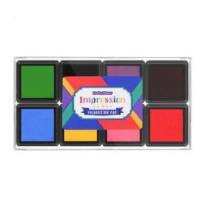 Mini 8 Color Pigment Ink Pads for Stamps, Fingerprint InkPads, Stamp Pad for Scrapbook Paper & Wood & Clothing & Letter & Archival Mini 8 Color Pigment Ink Pads for Stamps, Fingerprint InkPads, Stamp Pad for Scrapbook Paper & Wood & Clothing & Letter & Archival