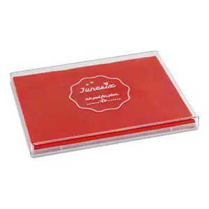 Ink Pad, 5x4'' Washable Stamp Ink Pad for Kids, Red Ink Pad, 5x4'' Washable Stamp Ink Pad for Kids, Red