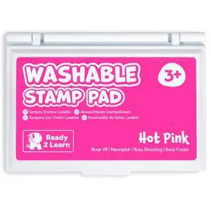 Washable Stamp Pad for Kids, Pink | Non-Toxic Ink Pad for Stamps, Fade Resistant, Decorate Scrapbooks, Posters and Cards Washable Stamp Pad for Kids, Pink | Non-Toxic Ink Pad for Stamps, Fade Resistant, Decorate Scrapbooks, Posters and Cards