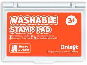 Washable Stamp Pad for Kids, Orange | Non Toxic Ink Pad for Stamps, Fade Resistant, Decorate Scrapbooks, Posters and Cards Washable Stamp Pad for Kids, Orange | Non Toxic Ink Pad for Stamps, Fade Resistant, Decorate Scrapbooks, Posters and Cards