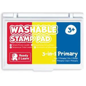 Washable Stamp Pad for Kids, Red, Yellow and Blue | Fade Resistant, Non Toxic Ink Pad for Stamps, Decorate Scrapbooks, Posters and Cards Washable Stamp Pad for Kids, Red, Yellow and Blue | Fade Resistant, Non Toxic Ink Pad for Stamps, Decorate Scrapbooks, Posters and Cards