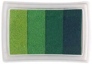 Stamp Ink Pads for Paper Wood Fabric for Finger Paiting Printing (Green) Stamp Ink Pads for Paper Wood Fabric for Finger Paiting Printing (Green)