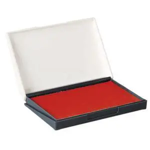 Premium Quality Felt Rubber Stamp Ink Pad, 2-3/4" x 4-3/8", Durable Lightweight (Red) Premium Quality Felt Rubber Stamp Ink Pad, 2-3/4" x 4-3/8", Durable Lightweight (Red)