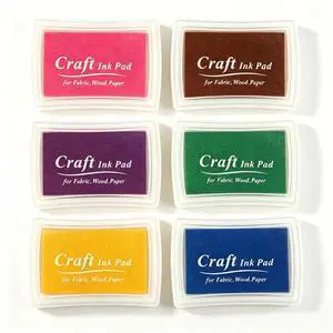 6 Pcs Craft Ink Pads Set, Washable Stamp Pads for Kids | 6 Washable Ink Pads Set. Suitable for Rubber Stamps, Paper, Wood, Fabric, and Scrapbooking. Great for Kids and DIY Lovers. 6 Pcs Craft Ink Pads Set, Washable Stamp Pads for Kids | 6 Washable Ink Pads Set. Suitable for Rubber Stamps, Paper, Wood, Fabric, and Scrapbooking. Great for Kids and DIY Lovers.
