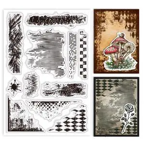 Vintage Texture Background Clear Stamps for Cards Making Retro Mark Background Silicone Stamp Texture Transparent Stamp for DIY Scrapbooking Photo Album Journal 4.33x6.3inch Vintage Texture Background Clear Stamps for Cards Making Retro Mark Background Silicone Stamp Texture Transparent Stamp for DIY Scrapbooking Photo Album Journal 4.33x6.3inch