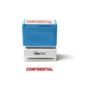 Premium Pre-Inked Message Stamp, Red Ink (Confidential) Premium Pre-Inked Message Stamp, Red Ink (Confidential)