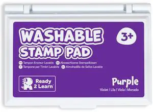 Washable Stamp Pad for Kids, Purple | Non Toxic Ink Pad for Stamps, Fade Resistant, Decorate Scrapbooks, Posters and Cards Washable Stamp Pad for Kids, Purple | Non Toxic Ink Pad for Stamps, Fade Resistant, Decorate Scrapbooks, Posters and Cards