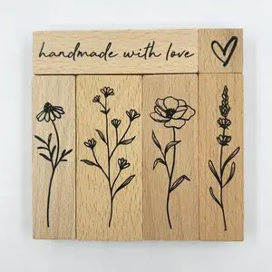 6Pcs Vintage Wood Rubber Stamp Plant and Flower Retro Decorative Mounted Wooden Rubber Stamp Set for DIY Art and Craft Journals Scrapbooking 6Pcs Vintage Wood Rubber Stamp Plant and Flower Retro Decorative Mounted Wooden Rubber Stamp Set for DIY Art and Craft Journals Scrapbooking