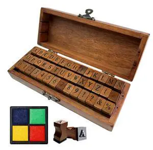 42 Pcs Letter Stamps, Wooden Alphabet Rubber Stamps Set | Numbers and Symbols, DIY Crafting, Scrapbooking Supplies, Card Making, Personalized Gift Ideas 42 Pcs Letter Stamps, Wooden Alphabet Rubber Stamps Set | Numbers and Symbols, DIY Crafting, Scrapbooking Supplies, Card Making, Personalized Gift Ideas