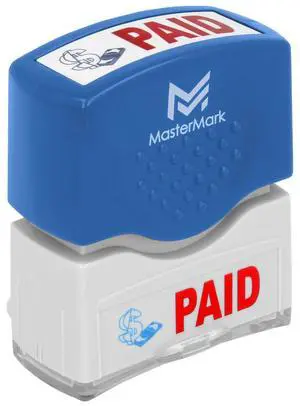 Premium 2-Color Pre-Inked Office Stamp (Paid) Premium 2-Color Pre-Inked Office Stamp (Paid)