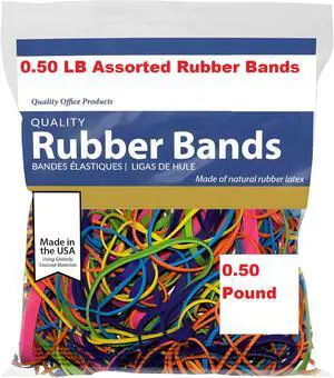 Rubber Bands Assorted Sizes 0.5 lb Bag Strong Elastic Bands for Home, Office, School, Crafts & Organizing Rubber Bands Assorted Sizes 0.5 lb Bag Strong Elastic Bands for Home, Office, School, Crafts & Organizing