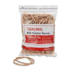 Rubber Bands #33, 1/4 lb. Bag, Economy Office Bands | Great for bundling documents, mail, folders, and small office supplies. Rubber Bands #33, 1/4 lb. Bag, Economy Office Bands | Great for bundling documents, mail, folders, and small office supplies.
