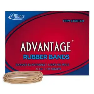 Rubber 26199 Advantage Rubber Bands Size #19, 1/4 lb Box Contains Approx. 312 Bands (3 1/2" x 1/16", Natural Crepe) , Beige Rubber 26199 Advantage Rubber Bands Size #19, 1/4 lb Box Contains Approx. 312 Bands (3 1/2" x 1/16", Natural Crepe) , Beige