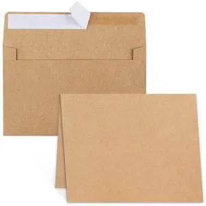Blank Cards and Envelopes 4x6, 30 Pack Brown Invitation Cardstock with Envelopes, Thank you Blank Greeting Cards and Envelopes, for All Occasions DIY, Print custom (60 Pcs) Blank Cards and Envelopes 4x6, 30 Pack Brown Invitation Cardstock with Envelopes, Thank you Blank Greeting Cards and Envelopes, for All Occasions DIY, Print custom (60 Pcs)