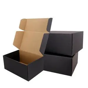 9"x6"x4"Shipping Boxes,5Pcs Black Corrugated Cardboard Boxes. | Suitable E-Commerce Packaging, Shipping Packaging etc. 9"x6"x4"Shipping Boxes,5Pcs Black Corrugated Cardboard Boxes. | Suitable E-Commerce Packaging, Shipping Packaging etc.