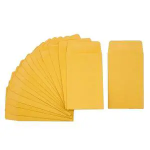 120 Pcs #1 Small Coin Envelopes 2.25" x 3.5" with Gummed Flap | Yellow Kraft Mini Envelopes, For Storing Keys, Stamps, Seeds, Tips and Small Items 120 Pcs #1 Small Coin Envelopes 2.25" x 3.5" with Gummed Flap | Yellow Kraft Mini Envelopes, For Storing Keys, Stamps, Seeds, Tips and Small Items