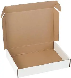 11"x8"x2" Shipping Boxes Set of 5, White Corrugated Cardboard Box Literature Mailer 11"x8"x2" Shipping Boxes Set of 5, White Corrugated Cardboard Box Literature Mailer