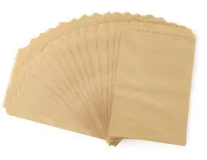 100 Pcs 4x6 Inches Brown Kraft Paper Bags Flat Envelopes Merchandise Treat Bag for Party 100 Pcs 4x6 Inches Brown Kraft Paper Bags Flat Envelopes Merchandise Treat Bag for Party