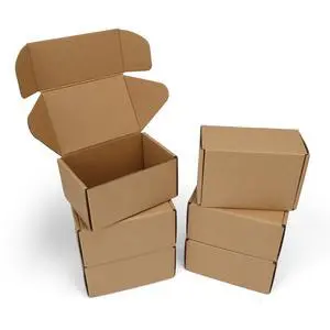 6 Pack 6x4x3 inch Small Shipping Boxes, Brown Mailing Boxes | Tuck Top, Quick Fold, Easy Assemble, Shape Well, Single Corrugated, DIY Cardboard, Card Shipping, Small Business Packaging 6 Pack 6x4x3 inch Small Shipping Boxes, Brown Mailing Boxes | Tuck Top, Quick Fold, Easy Assemble, Shape Well, Single Corrugated, DIY Cardboard, Card Shipping, Small Business Packaging