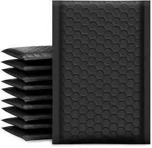 Bubble Mailers 4x8" Black 50 Pack Usable Size 4x7" Padded Envelopes Opaque Self Seal Adhesive Waterproof Boutique Padded Envelopes for Jewelry Makeup Small Bubble Mailers for Trading Cards #000 Bubble Mailers 4x8" Black 50 Pack Usable Size 4x7" Padded Envelopes Opaque Self Seal Adhesive Waterproof Boutique Padded Envelopes for Jewelry Makeup Small Bubble Mailers for Trading Cards #000