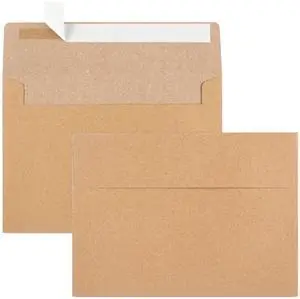 50 Pack Brown Kraft Envelopes, 5x7 Envelopes for Invitations, A7 Invitation Envelopes for Personalize Gift Cards, Wedding, Baby Shower, Birthday Party 50 Pack Brown Kraft Envelopes, 5x7 Envelopes for Invitations, A7 Invitation Envelopes for Personalize Gift Cards, Wedding, Baby Shower, Birthday Party