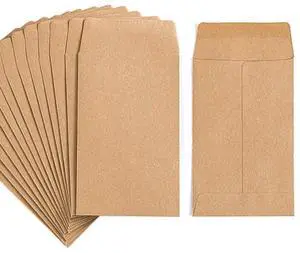 100 Pack Small Coin Envelopes Self-Adhesive Kraft Paper 2.25"×3.5" | Seed Envelopes, Mini Parts Storage, For Garden, Office or Wedding Gift 100 Pack Small Coin Envelopes Self-Adhesive Kraft Paper 2.25"×3.5" | Seed Envelopes, Mini Parts Storage, For Garden, Office or Wedding Gift