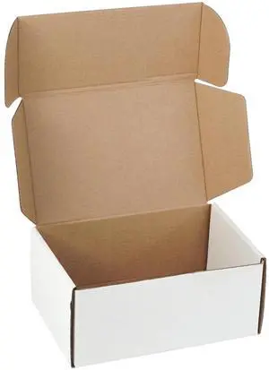 9"x6"x4" Shipping Boxes Set of 5, White Corrugated Cardboard Box Literature Mailer 9"x6"x4" Shipping Boxes Set of 5, White Corrugated Cardboard Box Literature Mailer