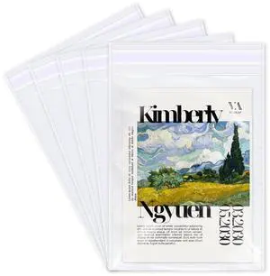 100 Count - 8" x 10" Self Sealing Cellophane Bags - Clear Cello Resealable Plastic Poly Bags for Art Prints, Packaging, Photo, Jewelry 100 Count - 8" x 10" Self Sealing Cellophane Bags - Clear Cello Resealable Plastic Poly Bags for Art Prints, Packaging, Photo, Jewelry