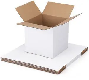 Small Shipping Boxes 6x6x6 Set of 6 | White Corrugated Cardboard, Box for Packaging Small Business Mailing Moving Gifts Wrap, Easy Assemble Small Shipping Boxes 6x6x6 Set of 6 | White Corrugated Cardboard, Box for Packaging Small Business Mailing Moving Gifts Wrap, Easy Assemble