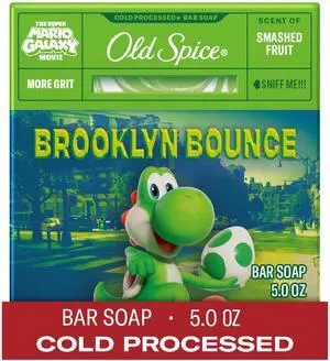 Old Spice Bar Soap for Men, x The Super Mario Galaxy Movie, Cold Pressed with Grit, Made with Natural Oils & Plant Based Cleanser, Smashed Fruit with Passion Fruit & Sunshine Scent, 5.0 oz Old Spice Bar Soap for Men, x The Super Mario Galaxy Movie, Cold Pressed with Grit, Made with Natural Oils & Plant Based Cleanser, Smashed Fruit with Passion Fruit & Sunshine Scent, 5.0 oz
