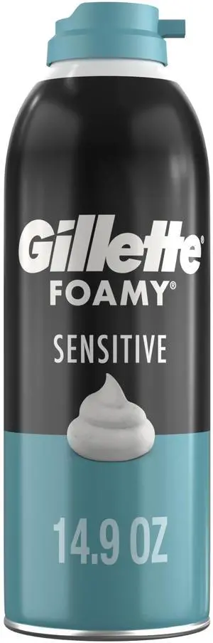Foamy Sensitive Shave Foam for Men, Protection Against Shaving Irritation, Quick and Smooth Shave, sensitive skin, shaving cream, 14.9oz Foamy Sensitive Shave Foam for Men, Protection Against Shaving Irritation, Quick and Smooth Shave, sensitive skin, shaving cream, 14.9oz