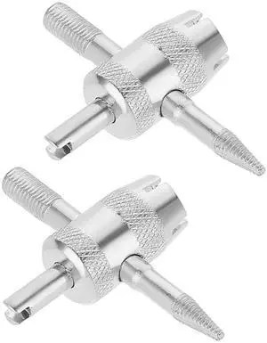 2 Pcs 4-Way Valve Core Tool Tire Valve Tools 4-in-1 Tyre Valve Removal Tool Tire Valve Stem Tool Valve Core Removal Tool Valve Stem Puller Valve Stem Removal Tool for Bicycle Bike Automobile Car 2 Pcs 4-Way Valve Core Tool Tire Valve Tools 4-in-1 Tyre Valve Removal Tool Tire Valve Stem Tool Valve Core Removal Tool Valve Stem Puller Valve Stem Removal Tool for Bicycle Bike Automobile Car