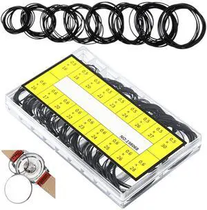 400Pcs O Ring Watch Gasket,18 Size Watch Back Rubber Sealing O Ring | (0.5/0.6, 16-30mm), Waterproof Watches Gasket Set, Watch Repair Kit, for Multiple Watches Models 400Pcs O Ring Watch Gasket,18 Size Watch Back Rubber Sealing O Ring | (0.5/0.6, 16-30mm), Waterproof Watches Gasket Set, Watch Repair Kit, for Multiple Watches Models