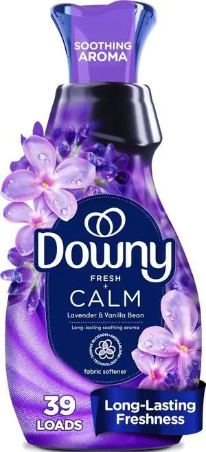 Ultra Soft Fabric Softener Liquid, Calm, Lavender and Vanilla Bean, 26 fl oz, 39 Loads Ultra Soft Fabric Softener Liquid, Calm, Lavender and Vanilla Bean, 26 fl oz, 39 Loads