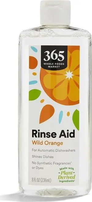 Rinse Aid for Automatic Dishwashers, Wild Orange Scent, 8 Fl Oz Rinse Aid for Automatic Dishwashers, Wild Orange Scent, 8 Fl Oz