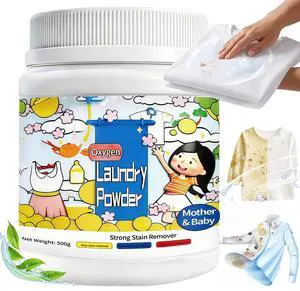 Laundry Powder, 17.6 Oz Hyper Concentrated Strong Stain Remover Powder,Suitable for Color Protection of Clothing, and Capable of Removing Stubborn Stains Caused by Milk, Sweat, Oil, and Fruits Laundry Powder, 17.6 Oz Hyper Concentrated Strong Stain Remover Powder,Suitable for Color Protection of Clothing, and Capable of Removing Stubborn Stains Caused by Milk, Sweat, Oil, and Fruits