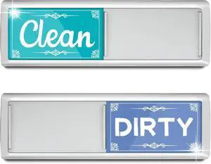PSLER Dishwasher Magnet Clean Dirty Sign - Green & Blue Slide Tab Indicator | Strong Magnetic Clean Dirty Indicator for Dishwasher, Kitchen Home Apartment Farmhouse Decor, Scratch Free Housewarming Gi PSLER Dishwasher Magnet Clean Dirty Sign - Green & Blue Slide Tab Indicator | Strong Magnetic Clean Dirty Indicator for Dishwasher, Kitchen Home Apartment Farmhouse Decor, Scratch Free Housewarming Gi