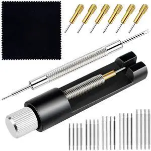 Link Removal Tool, Upgrade Watch Band Tool Kit to Adjust and Remove Bracelet, Pin Remover, Adjust Watches Repair Kit With Pin Punch, 6PCS Extra Replacement, Cleaning Cloth, 20PCS Spring Bars Link Removal Tool, Upgrade Watch Band Tool Kit to Adjust and Remove Bracelet, Pin Remover, Adjust Watches Repair Kit With Pin Punch, 6PCS Extra Replacement, Cleaning Cloth, 20PCS Spring Bars
