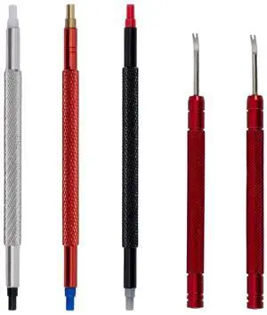 5 Pcs Durable Watch Hands Repair Tool Kit, Watch Hand Presser Tools Stainless Steel Pusher Set, Precision Pointer Adjustment Tool for Wristwatch Adjustment Maintenance 5 Pcs Durable Watch Hands Repair Tool Kit, Watch Hand Presser Tools Stainless Steel Pusher Set, Precision Pointer Adjustment Tool for Wristwatch Adjustment Maintenance