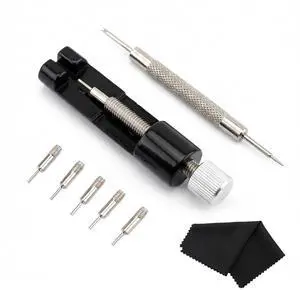 8PCS Watch Link Removal Kit, Adjust and Remove Bracelets Tools with 5 PCS Replacement Pins, Watch Pin Remover Tool, Watches Sizing Adjustment Tool Kit for Watches Repair and Sizing 8PCS Watch Link Removal Kit, Adjust and Remove Bracelets Tools with 5 PCS Replacement Pins, Watch Pin Remover Tool, Watches Sizing Adjustment Tool Kit for Watches Repair and Sizing