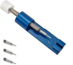 Watch Pin Remover Tool, Portable Watch Strap Adjustment Tool | Watch Bracelet Remover, 3 Extra Pins, for Adjusting and Removing (Blue) Watch Pin Remover Tool, Portable Watch Strap Adjustment Tool | Watch Bracelet Remover, 3 Extra Pins, for Adjusting and Removing (Blue)